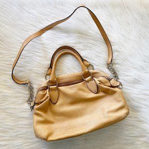 Michael Kors Soft Leather Snake Embossed Bag Purse